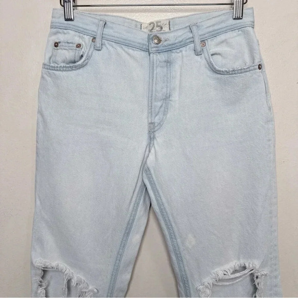 Free People Womens 25 Maggie Mid Rise Distressed Jeans - Picture 3 of 15